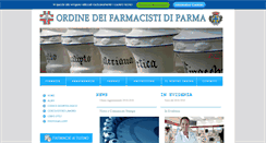 Desktop Screenshot of ordinefarmacistiparma.it